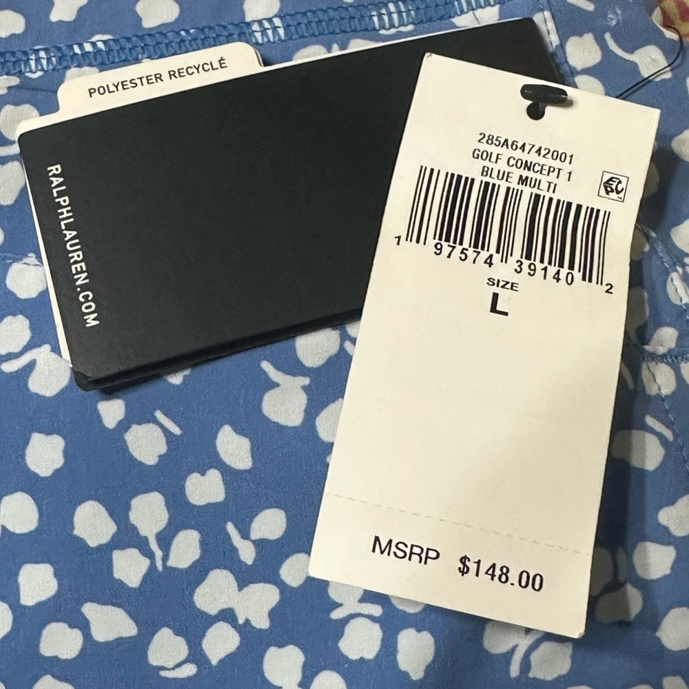 Ralph Lauren RLX Golf Skort NWT $148 Large Golf Concept Blue Multi - Picture 10 of 12